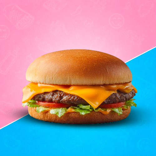 Photo du produit Cheese Burger 80G, non contractuelle