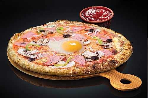 Photo du produit Pizza 4 Saisons Classique (base tomate), non contractuelle