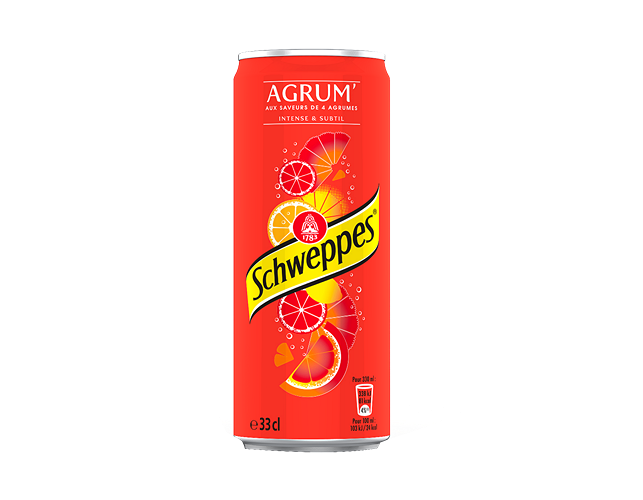 Photo du produit Schweppes Agrum' 33cl, non contractuelle