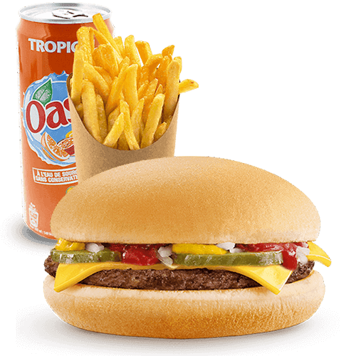 Photo du produit Menu Cheeseburger, non contractuelle
