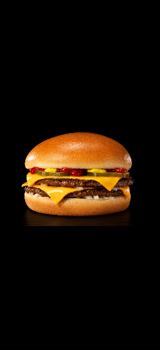 Photo du produit BURGER DOUBLE CHEESE, non contractuelle