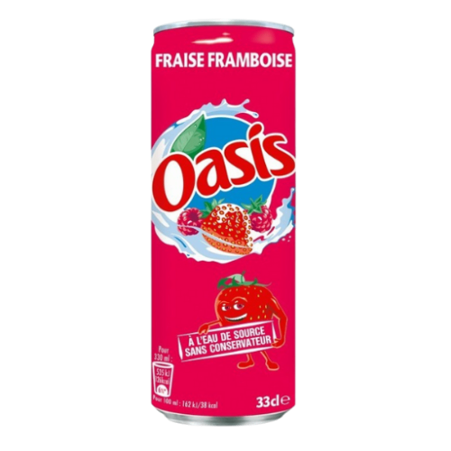 Photo du produit Oasis fraise framboise 33cl, non contractuelle