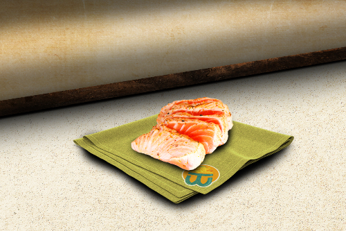 Photo du produit Sashimi Saumon Braisé X20, non contractuelle