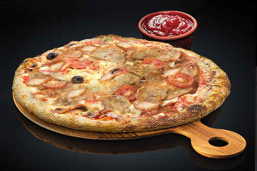Photo du produit Pizza Paysanne (base tomate), non contractuelle