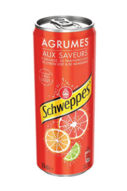 Photo du produit Schweppes agrumes 33 cl, non contractuelle