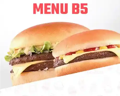 Photo du produit MENU B5, non contractuelle