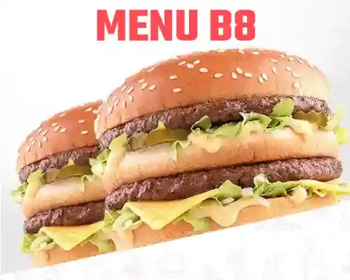Photo du produit MENU B8, non contractuelle