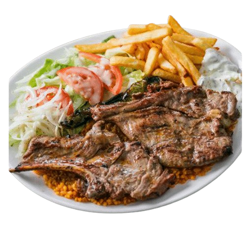 Photo du produit Assiette Cotelette d'agneau, non contractuelle