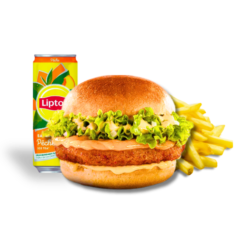 Photo du produit Menu Crousty Burger, non contractuelle