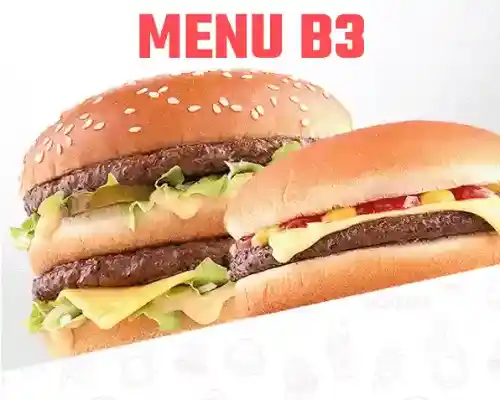 Photo du produit MENU B3, non contractuelle