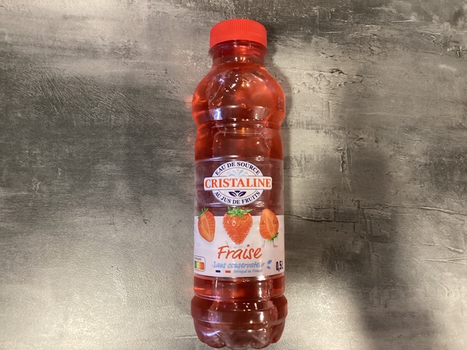 Photo du produit Eau cristalline Fraise 50 cl, non contractuelle