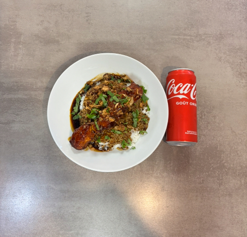 Photo du produit Menu Étudiant #1 🍛+🧉, non contractuelle