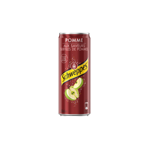 Photo du produit Schweppes Pomme 33 cl, non contractuelle