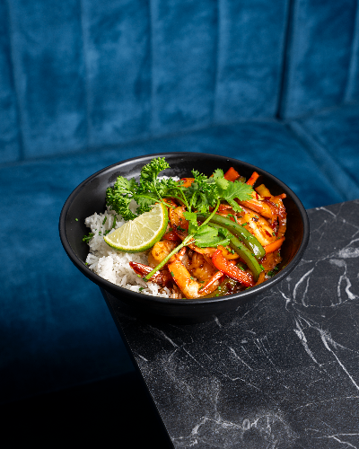 Photo du produit CREVETTES SAUCE PIMENTÉE 🌶️, non contractuelle