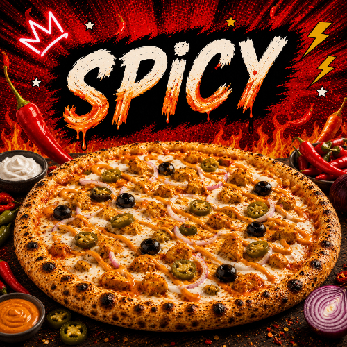 Photo du produit Spicy Pizza, non contractuelle