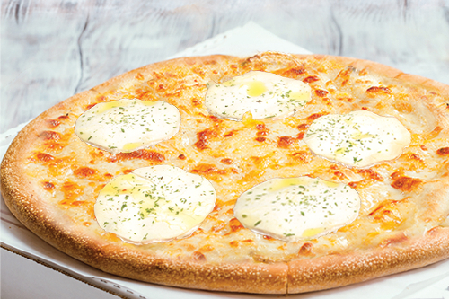 Photo du produit Pizza Chèvre miel (base crème), non contractuelle