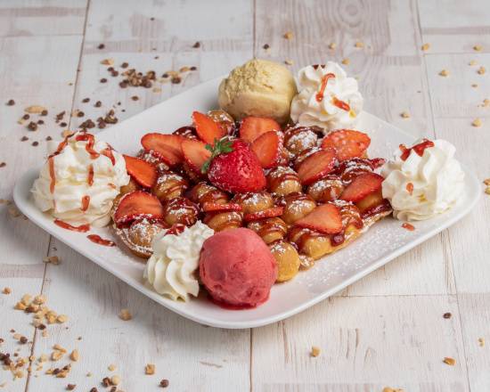 Photo du produit Crêpe La Fraise Melba, non contractuelle