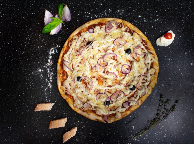 Photo du produit Pizza Boursin, non contractuelle