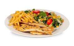 Photo du produit Assiette  escalope de  Poulet , non contractuelle