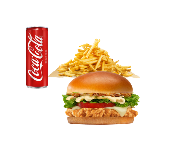 Photo du produit Menu Chicken Burger, non contractuelle