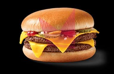 Photo du produit Menu double cheeseburger, non contractuelle
