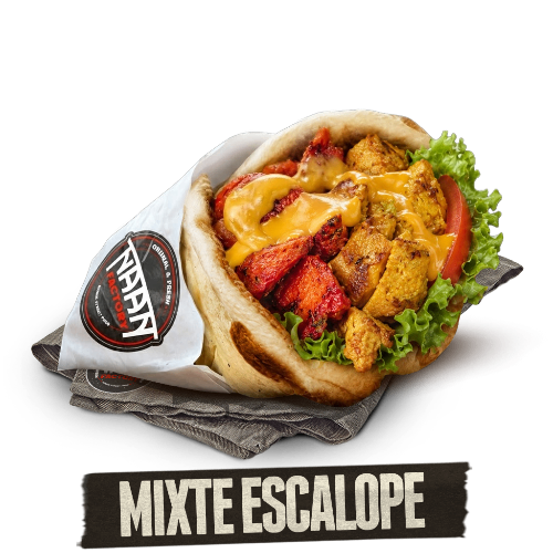 Photo du produit SANDWICH CHEESE NAAN MIXTE ESCALOPE, non contractuelle