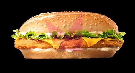 Photo du produit Long chicken burger, non contractuelle