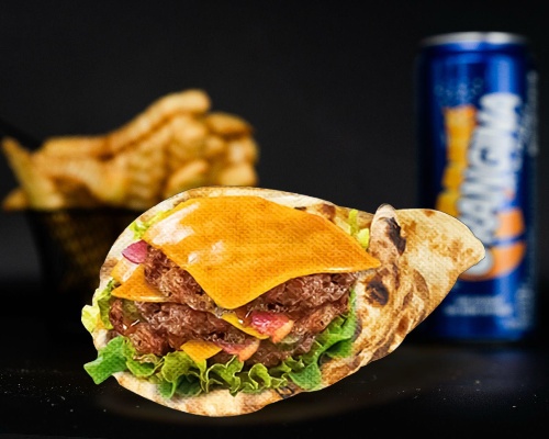 Photo du produit Menu Naan Steak, non contractuelle