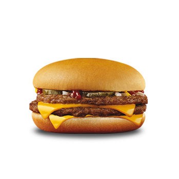 Photo du produit Menu Double Cheese Burger, non contractuelle