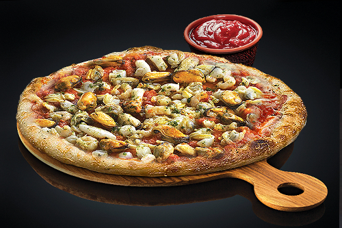 Photo du produit Pizza Pescatore (base tomate), non contractuelle