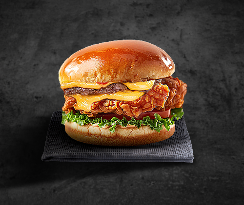 Photo du produit Menu Chick'n Beef Burger, non contractuelle