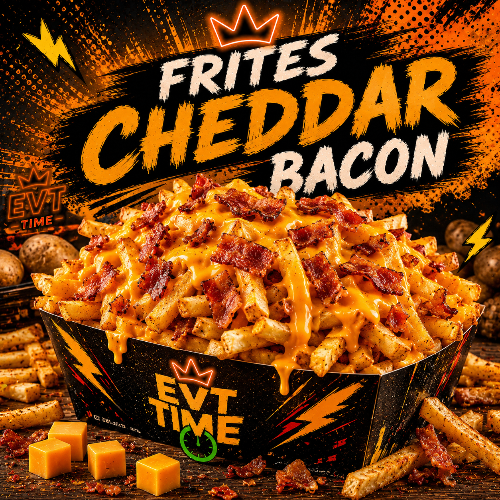 Photo du produit Frites, cheddar, Bacon, non contractuelle