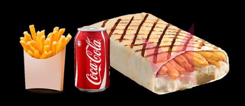 Photo du produit Menu tacos Boursin, non contractuelle