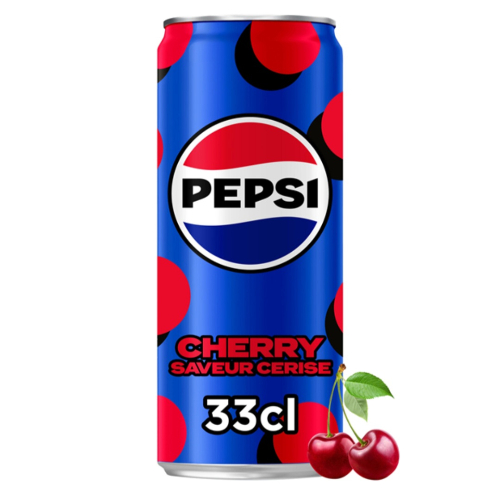 Photo du produit Pepsi Cherry 33 cl., non contractuelle
