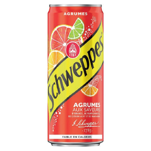 Photo du produit Schweppes Agrumes 33cl, non contractuelle