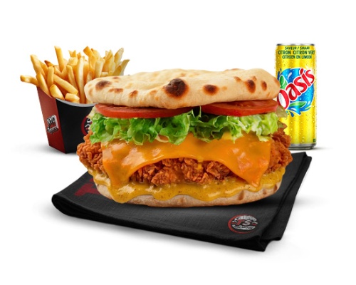 Photo du produit Menu Naan Burger Le Bombay, non contractuelle