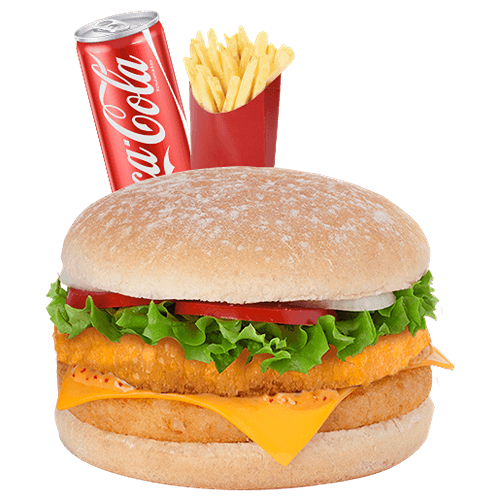 Photo du produit Menu chicken crispy burger, non contractuelle