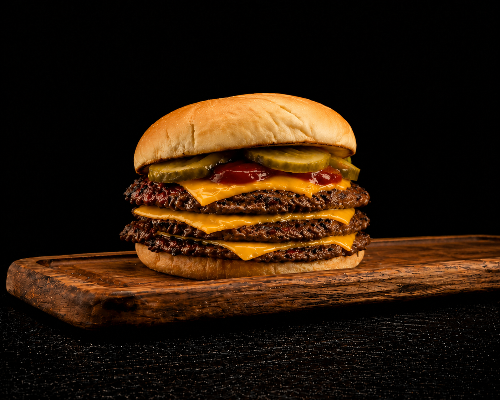 Photo du produit Smash Triple Cheese, non contractuelle