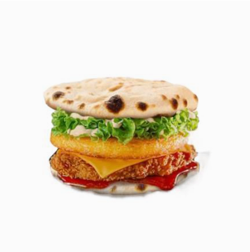 Photo du produit Crispy Poulet Burger Naan, non contractuelle