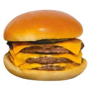 Photo du produit Le Triple cheeseburger, non contractuelle