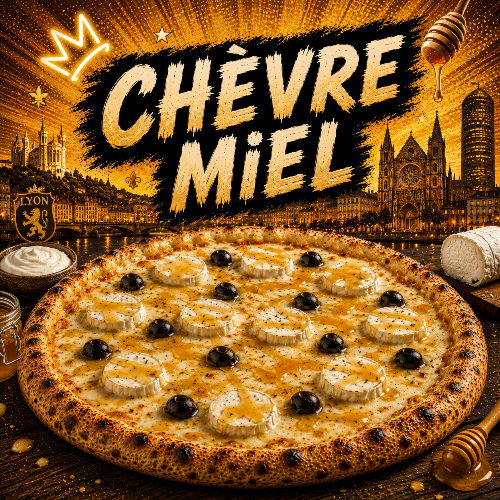 Photo du produit Chèvre Miel Pizza, non contractuelle