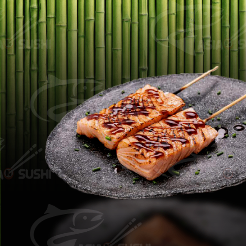 Photo du produit Yakitori saumon, non contractuelle