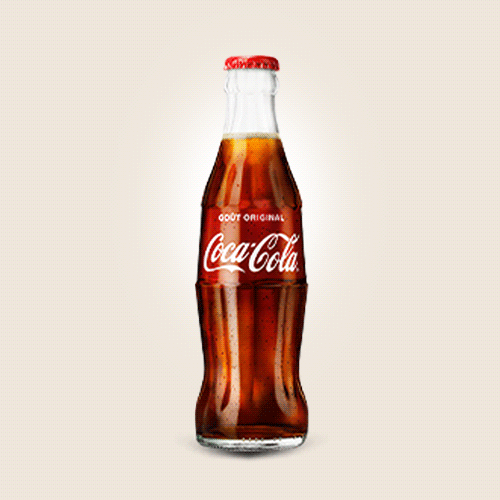 Photo du produit Coca-Cola en verre, non contractuelle