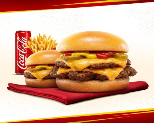 Photo du produit Duo Cheese + Double Cheese, non contractuelle