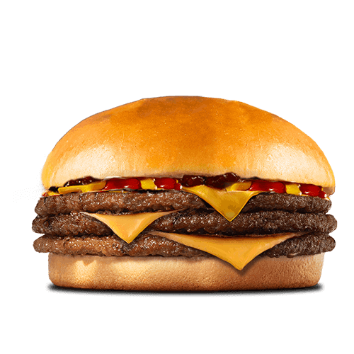 Photo du produit Triple Cheese Burger, non contractuelle