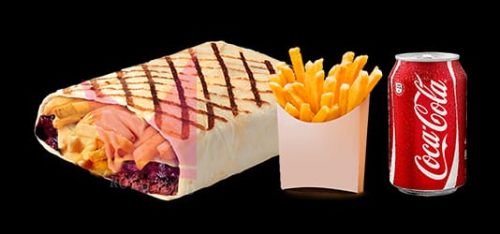 Photo du produit Menu tacos 3 viandes, non contractuelle