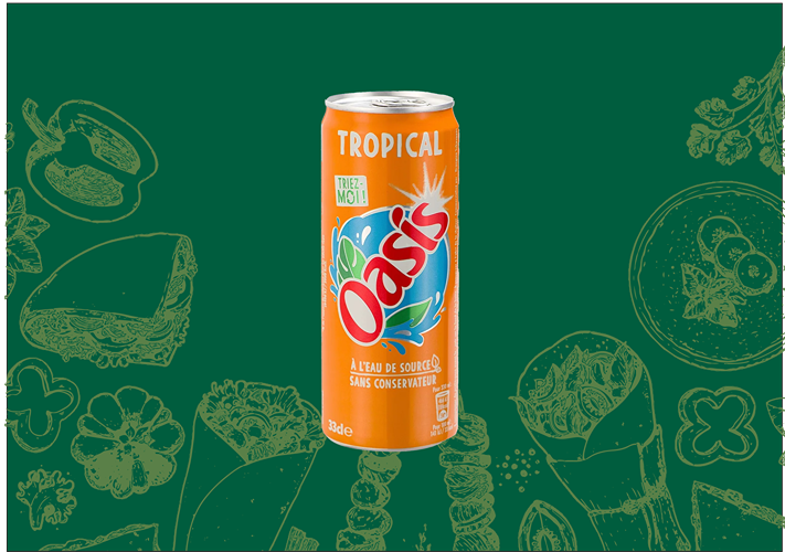 Photo du produit Oasis Tropical 33cl, non contractuelle