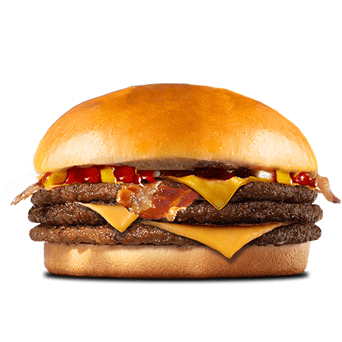 Photo du produit Triple Cheese Bacon Burger, non contractuelle