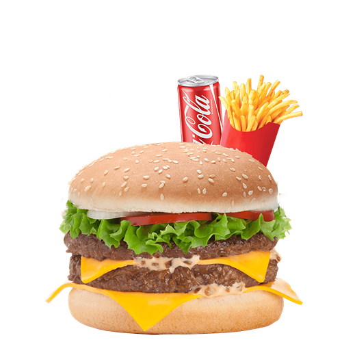 Photo du produit Menu Double Cheese, non contractuelle