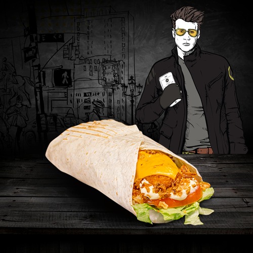 Photo du produit Menu Wraps 🌯🍟🥤, non contractuelle